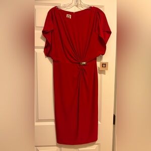 Anne Klein Dress. Size 6. Color Poppy. NWT.